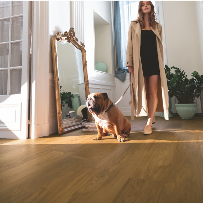 QUICK STEP PARQUET CASCADA CASC3888 Roble Marrón Caramelo Extra Mate